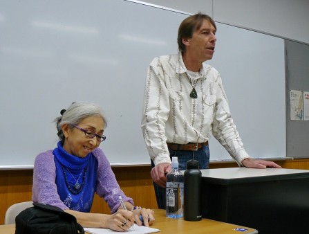 NAGOYA: Talk and Meditation to 50 students at Aichi Kenritsu Daigaku University