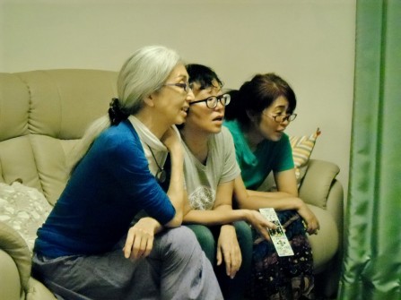 NAGOYA: Marika, our host Tomoko and flatmate Sachiko are glued to watching ice skating